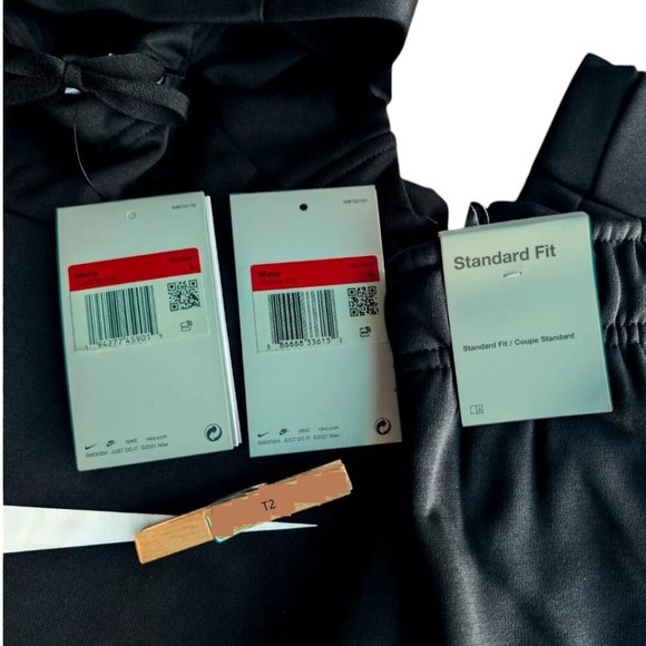 Nike Big Swoosh 2 Piece Men's Sweatsuit Therma-Fit Matching Outfit Tracksuit NWT - Picture 10 of 11